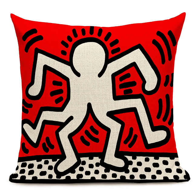 Pop Art Figures Graffiti Cushion Cover Colorful Abstract Art Decorative Pillowcase Square Linen Throw Pillows Cover 19