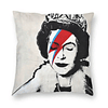 Home Decor Classic Street Graffiti Pop Art Square Pillowcase Girl with Red Balloon Cushion Cover for Sofa Car 45x45cm 16