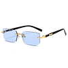 Rectangular Rimless Sunglasses 1