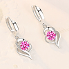 Zircon earrings, 925 sterling silver 2