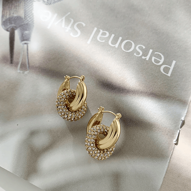 Fashion CZ Zircon Round Huggie Hoop Earrings 6