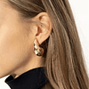 Gold Plated Chunky Dome Earrings 2