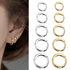 Stainless Steel Small Hoop Earrings  1