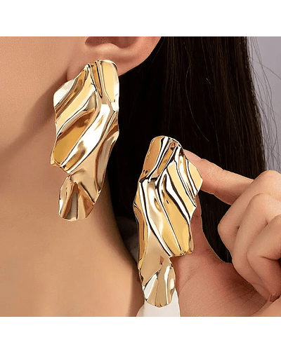 Exaggerated long drop earrings