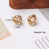 Round twist earrings  3