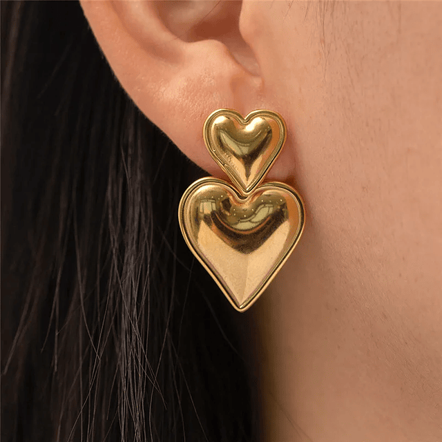 Heart Huggie Hoop Earrings 13