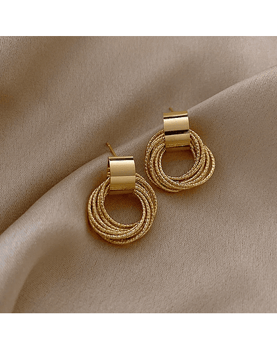 Multiple small circle earrings 