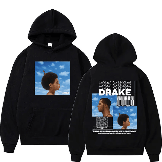 Drake, streetwear fashion with hoodie 9