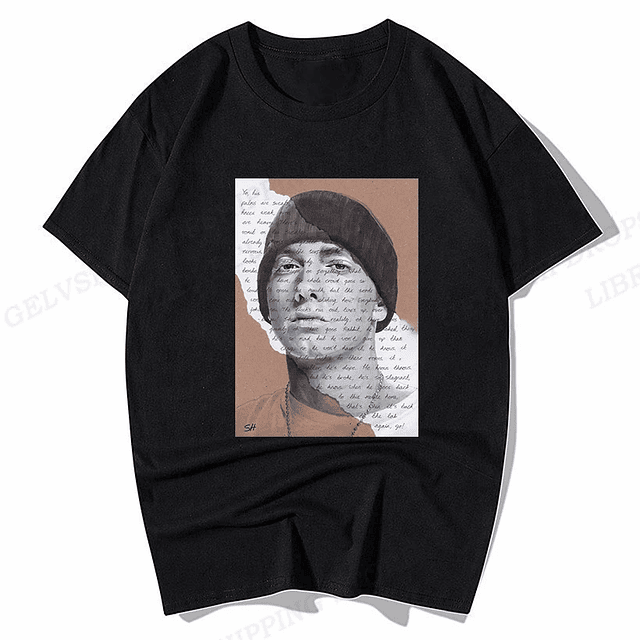 eminem t-shirts de algodão 5