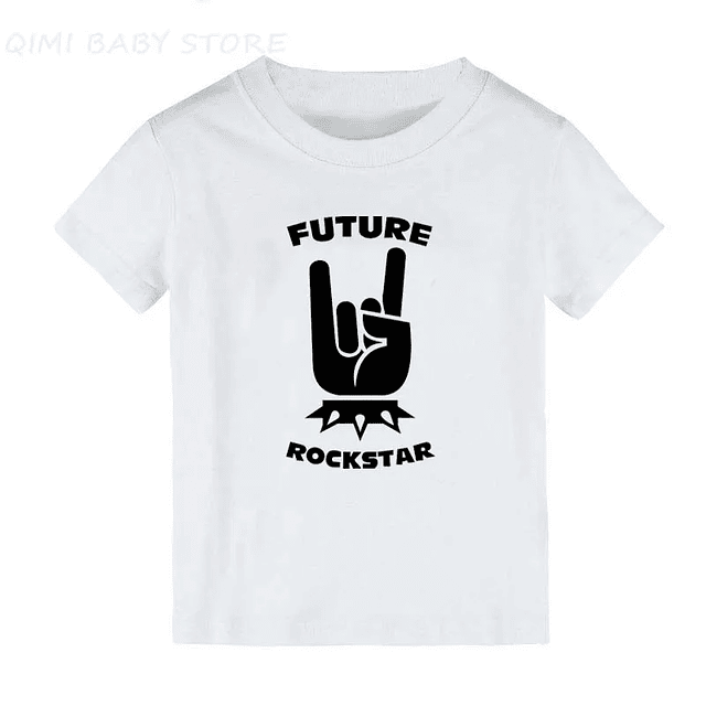 Kids born to rock tee 14