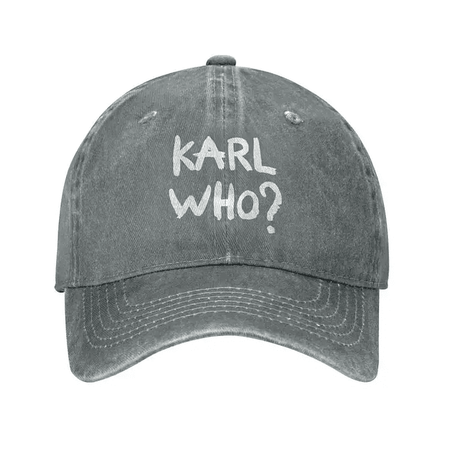 Custom Karl Who Slogan Cotton Baseball Cap 11