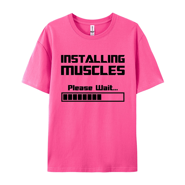 Installing Muscles Please Wait T Shirt  24