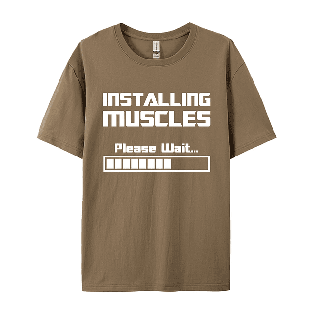 Installing Muscles Please Wait T Shirt  28