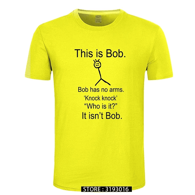 This Is Bob KNOCK KNOCK FUNNY JOKE Unisex T-shirt 7