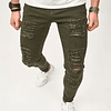 Street style Men Skinny Holes Beggar Jeans 1