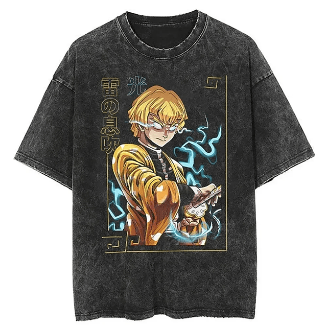 Anime Printed Graphics T-Shirt 9