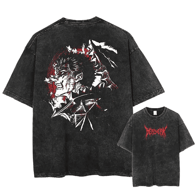 Anime Berserk Guts Acid Tshirt 3