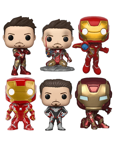 Funko pop Marvels The Avengers Tony #449 IRON MAN #126 #529 #580  Action Figure Toys Collection Dolls Gifts for Children  Figure