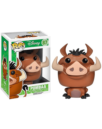 Funkopop the Lion King Simba Cute Pumbaa 87# with Box 10cm Anime Figure Toys Collection Model Acton Toy for Children