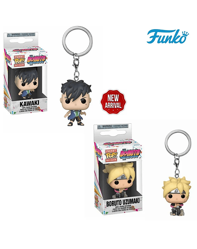 Funko Pop Japanese Anime Boruto Uzumaki Kawaki Keychain Toy Action Vinyl Figure Pocket Pop Keychain Toys for Kids Children