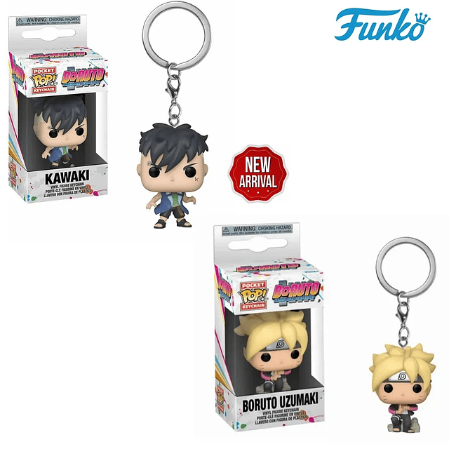 Funko Pop Japanese Anime Boruto Uzumaki Kawaki Keychain Toy Action Vinyl Figure Pocket Pop Keychain Toys for Kids Children 1