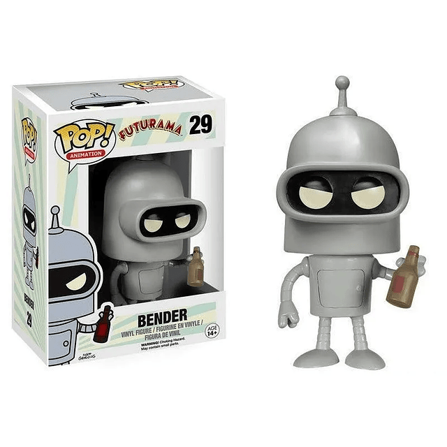 New FUNKO POP Anime Futurama Bender Gold 29# Action Toy Figures Summer Convention Exclusive Vinyl Figure Collectible Model Toys 4