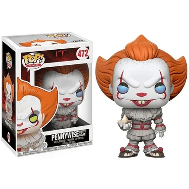 Pop Pennywise Billy Gostface V for Vendetta Trick or Treat Sam Child's Play Chucky on cart Vinyl Action Figure Collection Toys 12