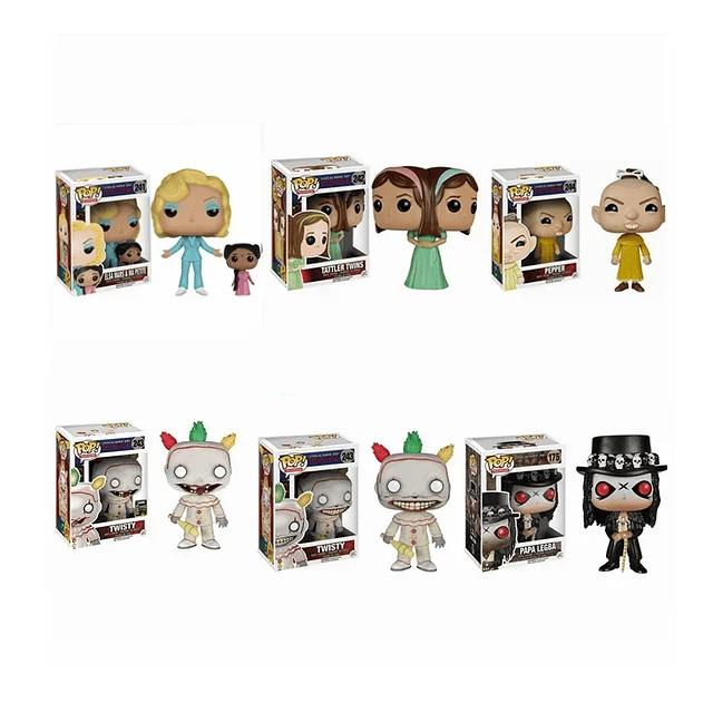 FUNKO POP! American Horror Story Twisty freak show PEPPER TATTLER TWISTY ELSA MARS & MA PETITE Vinyl Action Toys for gift 1