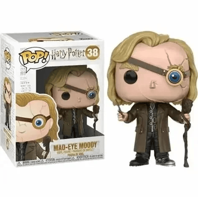 Funko Harri Potters MAD-EYE MOODY #38 Pvc Action Toy Figures 10CM Vinyl Figure Doll Action Toy Collection Figurine Model Toys 1