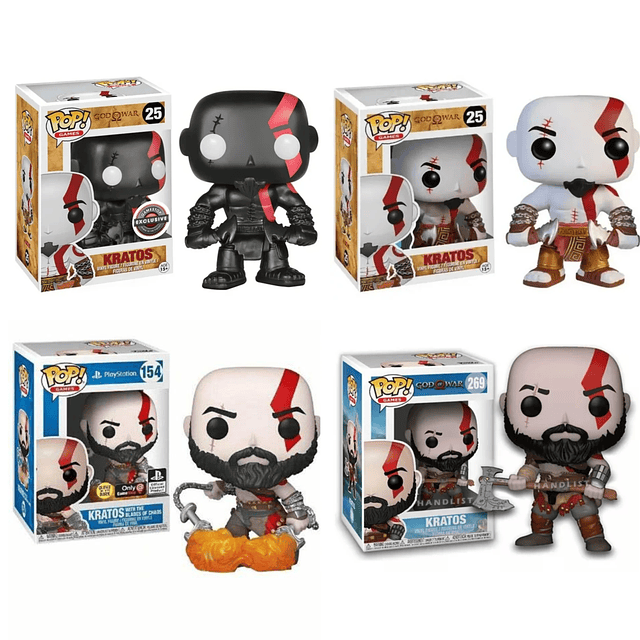 Funko POP God of War Kratos 25# 269# 154# Glows in the Dark PVC Action Toy Figures Brinquedos Vinyl Figure Collection Toys 1