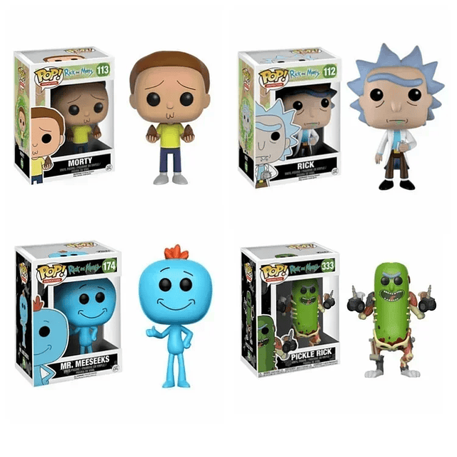 Funko Pop Rick Et Morty Season Vinyl Figure Model Rick 112# Pickle Rick with Laser 332# MR.MEESEEKS 174# Collectibles Gift Toys 2