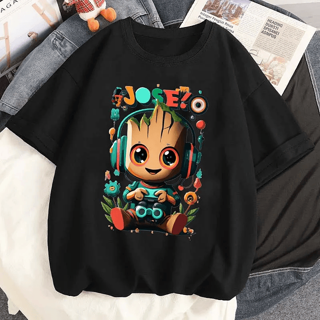 Cute Marvel Baby Groot Graphic Printed Tshirt 1