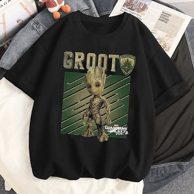 Cute Marvel Baby Groot Graphic Printed Tshirt 16