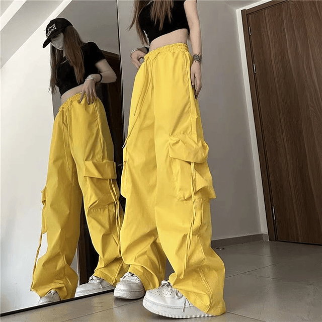 Women Y2K Cargo Pants ' 4