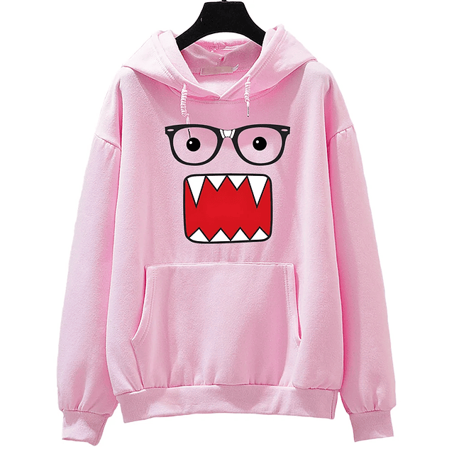 Domo Kun Print Hoodie 12