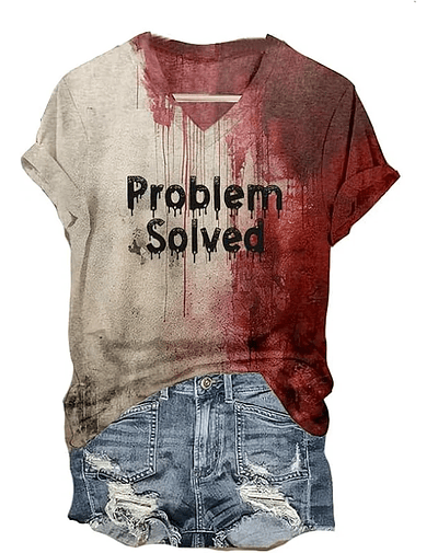 Bloody Shirt Problem Solved T Shirt 