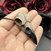 3D Goth Raven Skull Necklace 1