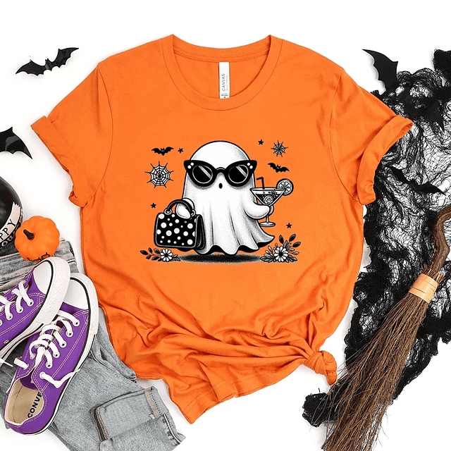 Happy Halloween Print T-shirt 2