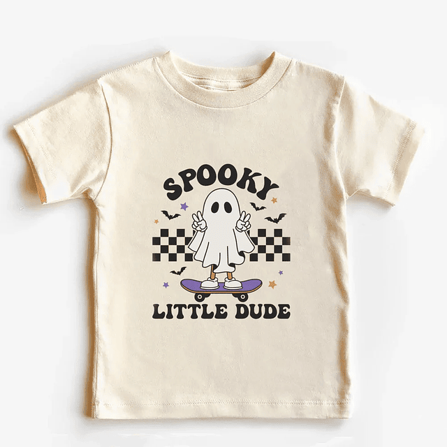 Spooky Dude Ghost Fall Halloween Kids Clothing 8