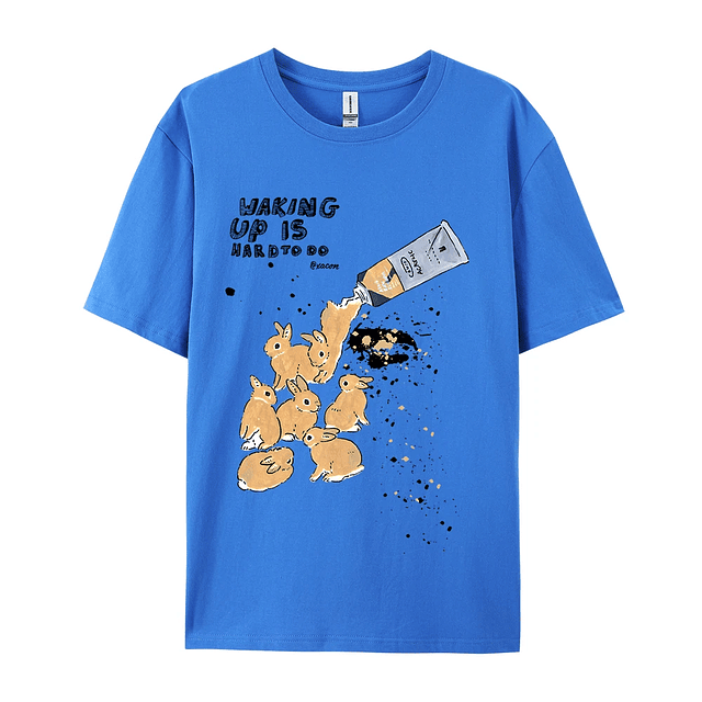 American Retro Rabbit Print t-shirt  17