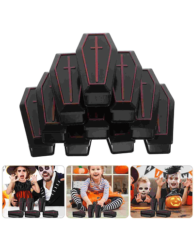 10 Pcs Mini Coffin Box Halloween Decorations