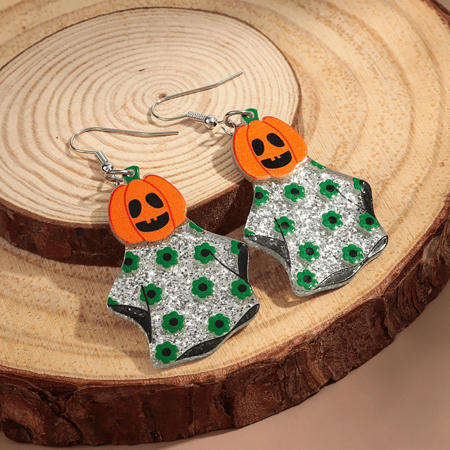 New Horror Ghost Spooky Pumpkin Acrylic Earrings 16