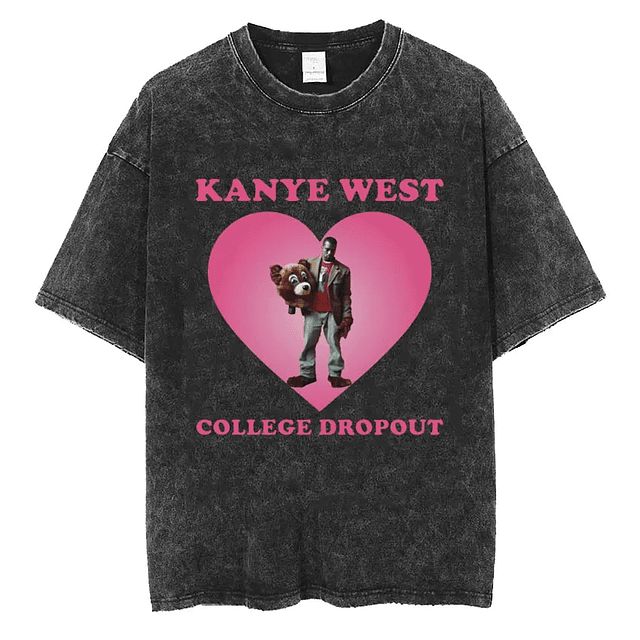 Kanye West Graduation Dropout Bear Washed T Shirt 27