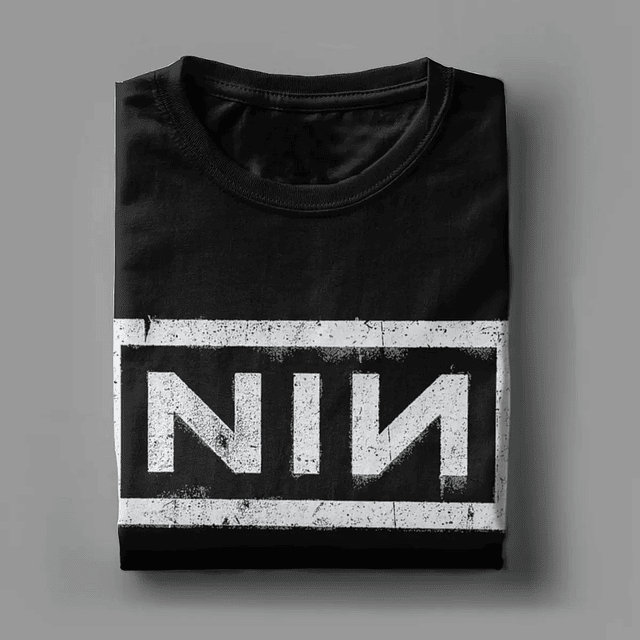 NIN Retro Logo Nine Inch Nails T-Shirt  5