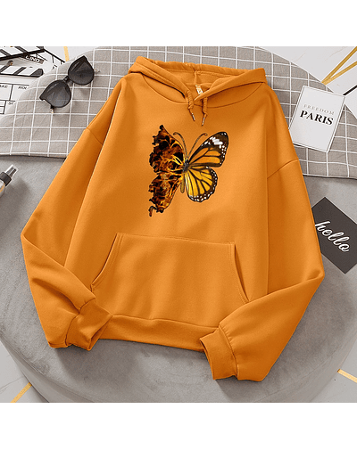 Flaming Butterfly Wings Hoodies 