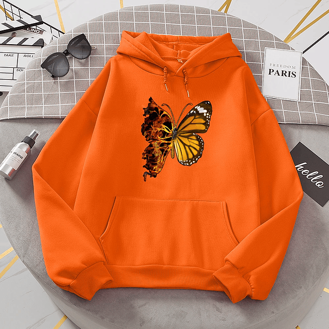 Flaming Butterfly Wings Hoodies  2