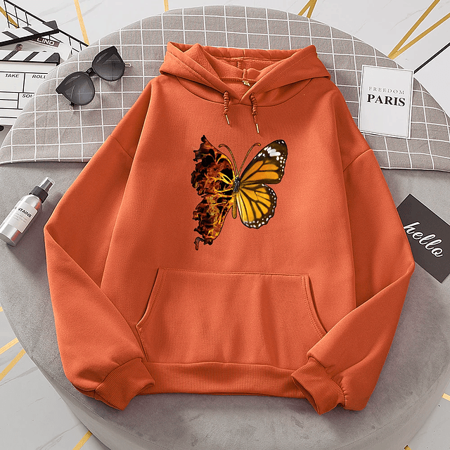 Flaming Butterfly Wings Hoodies  7