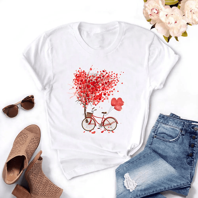 Beautiful Ladies Short-Sleeved T-Shirt  3