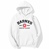 Barnes 1917 Letter Print Hoodie 6