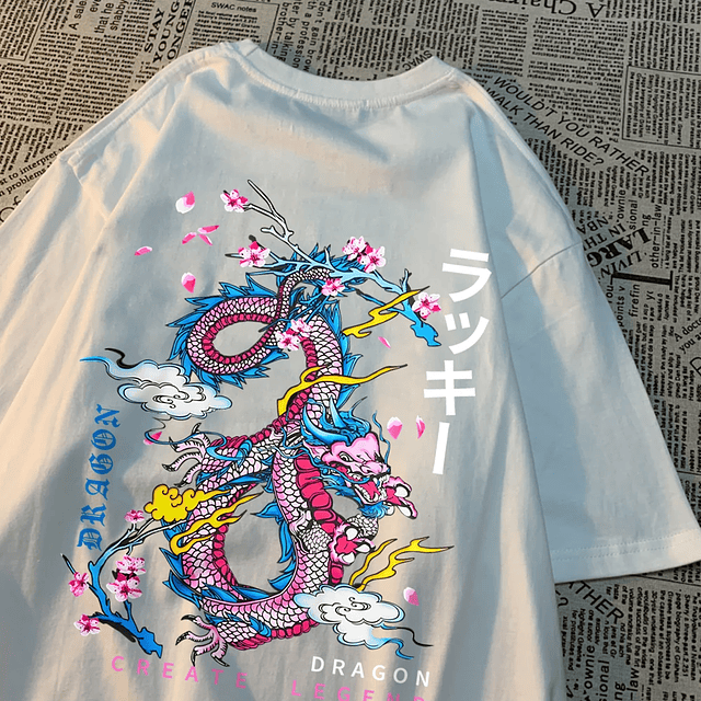 Dragon Create Legend Auspicious Clouds T Shirt 13